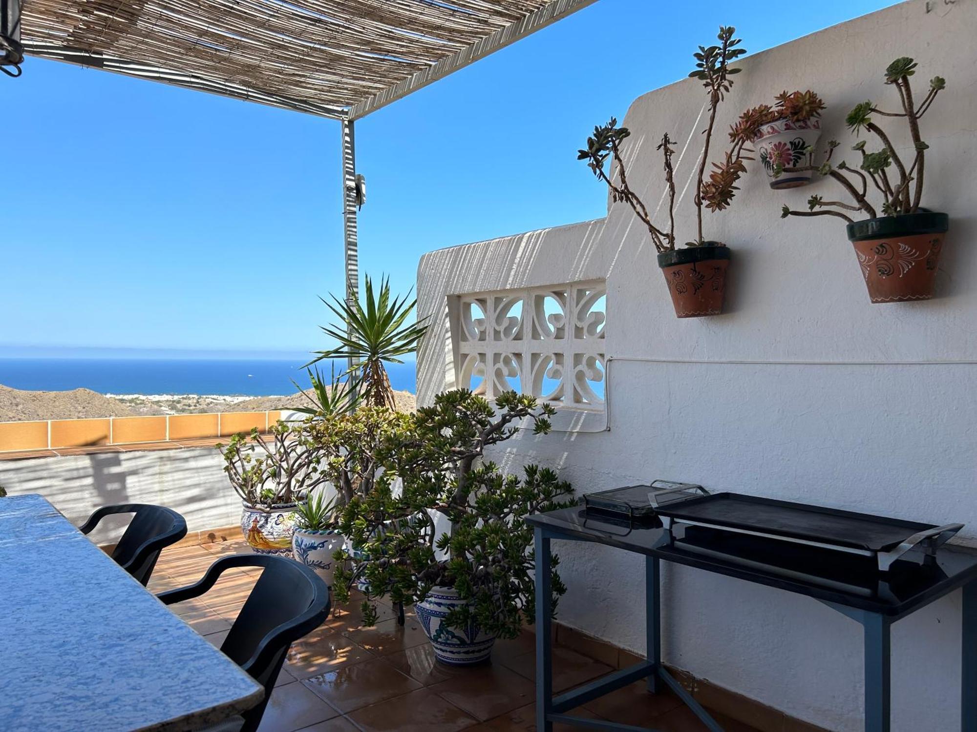 Apartment With A Great Terrace, Sea And Land Views Mojacar Exterior photo