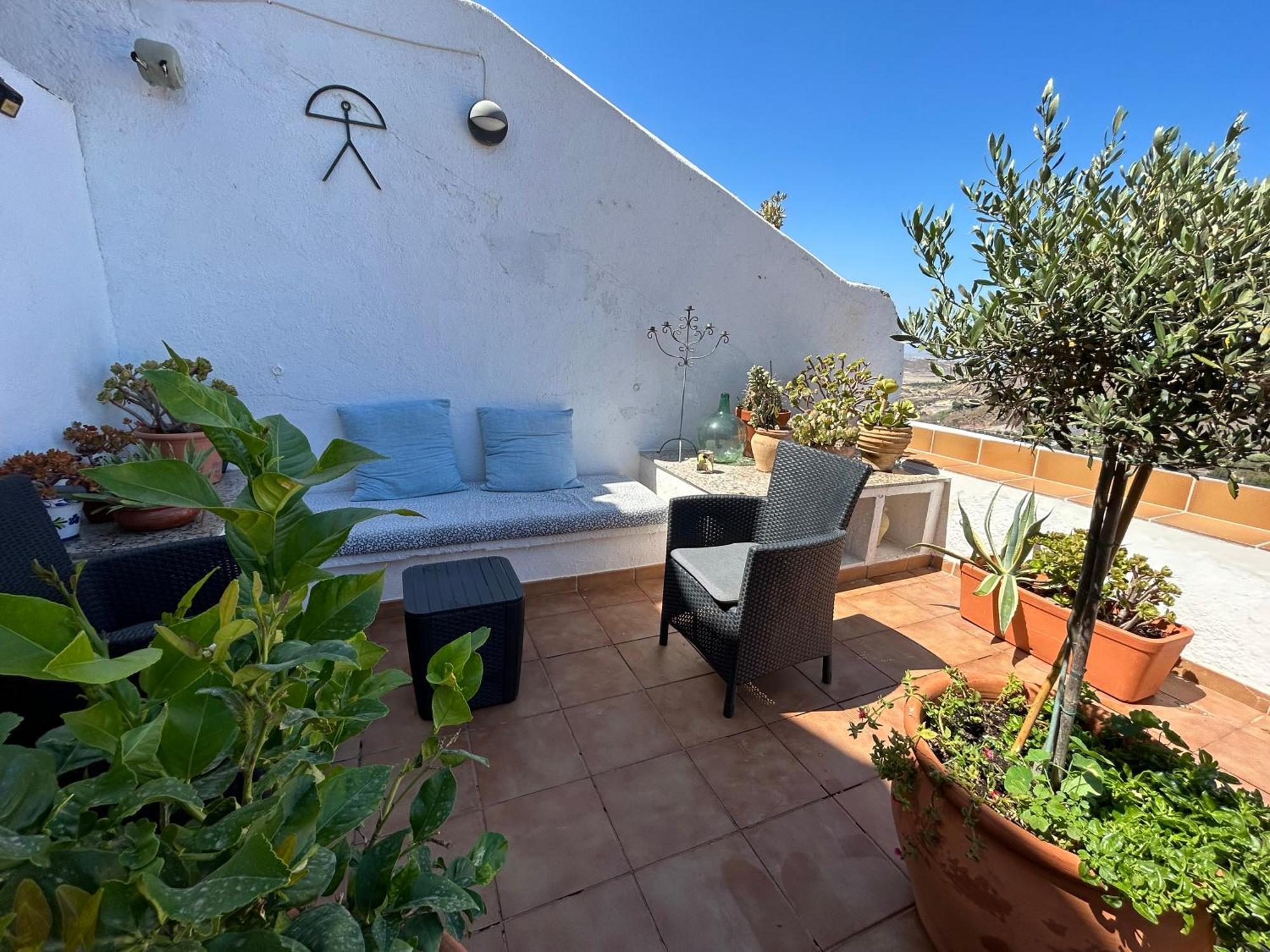 Apartment With A Great Terrace, Sea And Land Views Mojacar Exterior photo