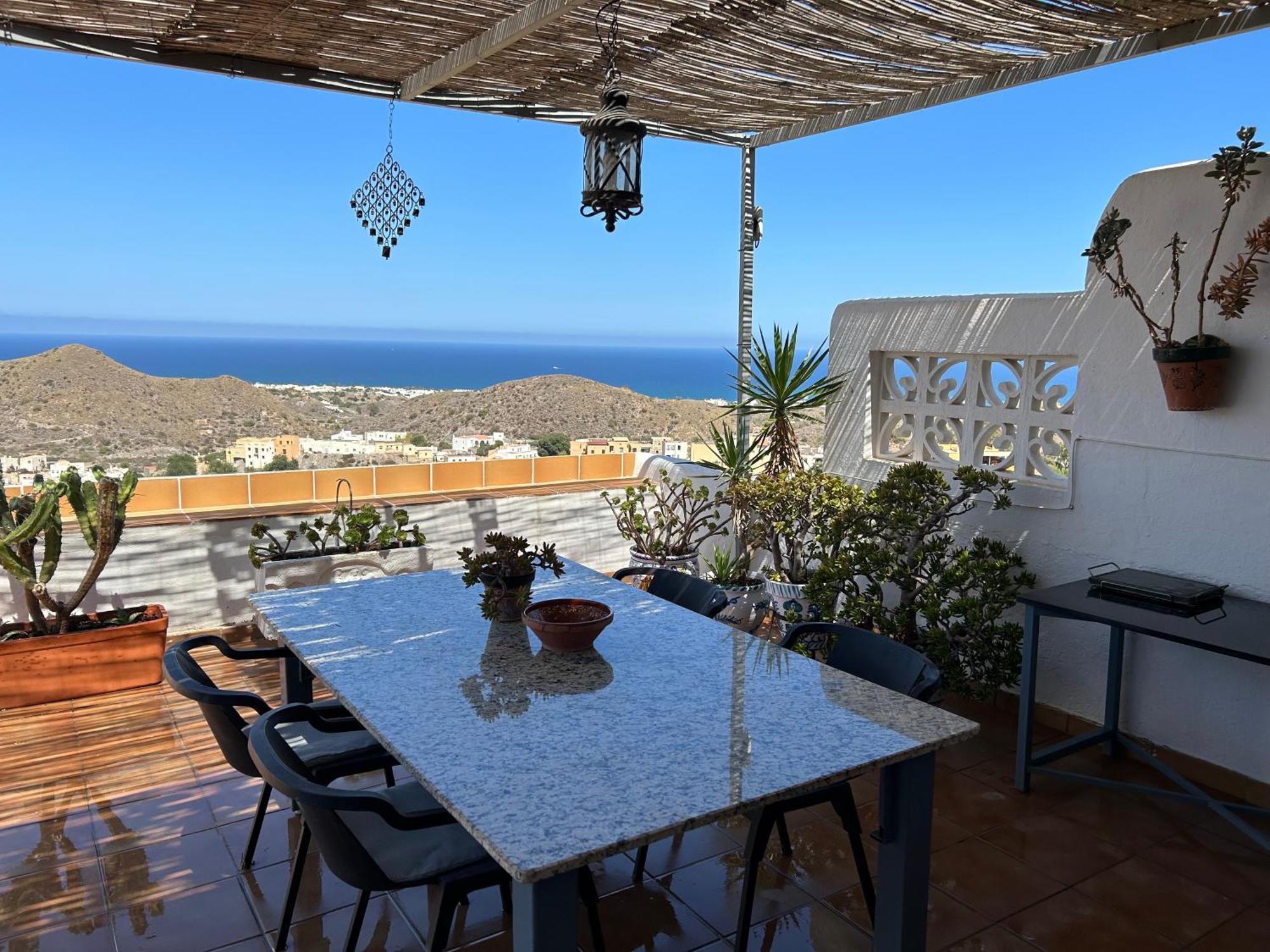 Apartment With A Great Terrace, Sea And Land Views Mojacar Exterior photo
