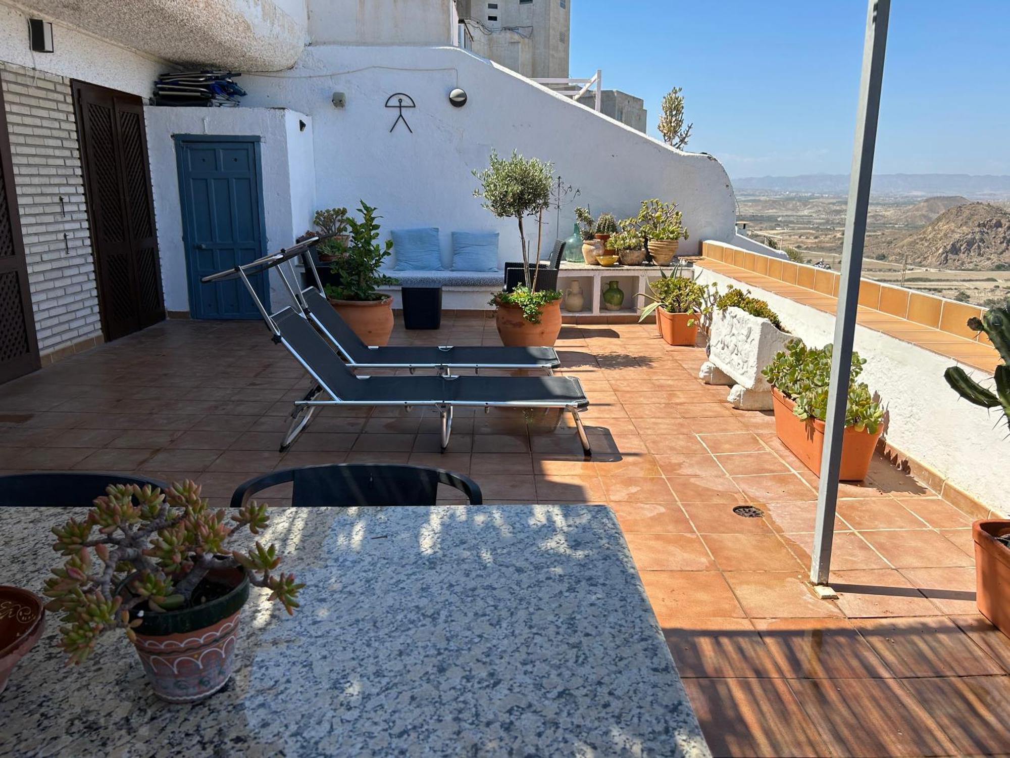 Apartment With A Great Terrace, Sea And Land Views Mojacar Exterior photo